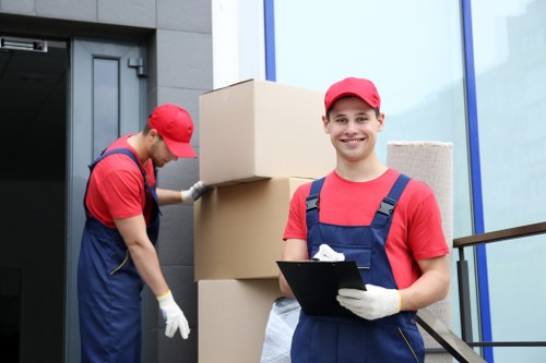 Staff maintaining safety standards in a secure storage facility