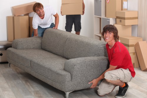 Secure short-term storage in Sydenham with boxes and furniture arranged neatly