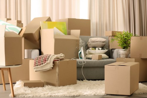 Commercial moving team handling office furniture in Sydenham