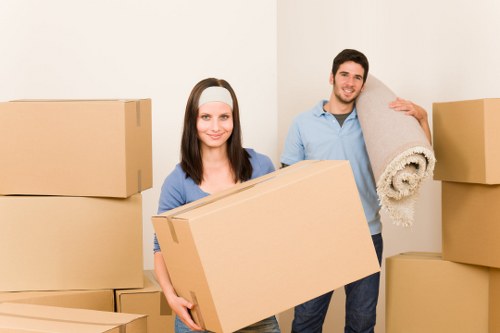 Organized packing supplies used by Sydenham moving professionals