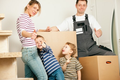 Local packing service team preparing boxes for a Sydenham move